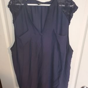 Torrid size 5 tank- lace shoulders